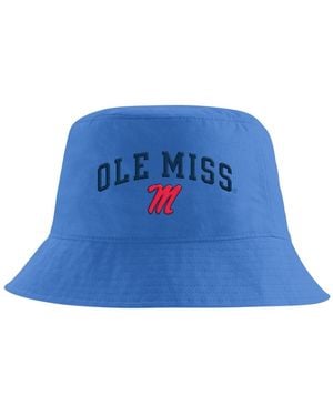 Nike Ole Miss Rebels Apex Striped Bucket Hat - Blue