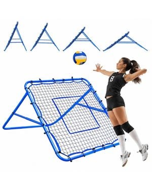 Peneyon Multi Sport Practice Rebounder Net Adjustable Angle Training Net - Blue