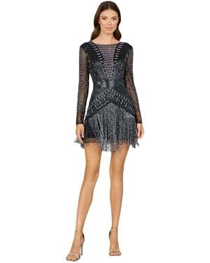 Lara High Neck Cocktail Dress - Black