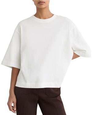 Reiss Lara Short-sleeve Cotton Crewneck T-shirt - White