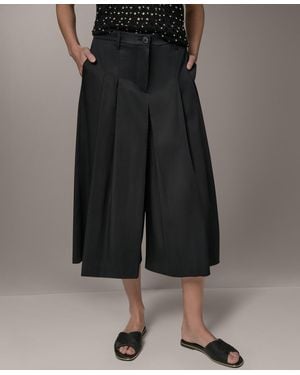 Donna Karan Pleated Pants - Black