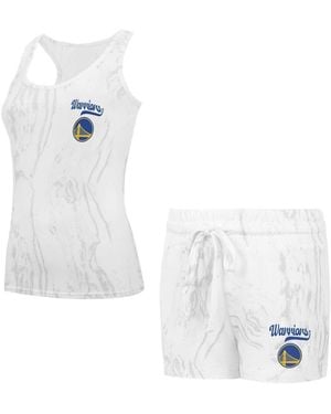 Concepts Sport 2-piece Golden State Warriors Quartz Tank Top And Shorts Set - White