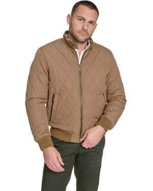 Dockers Quilted Bomber Jacket - Brown