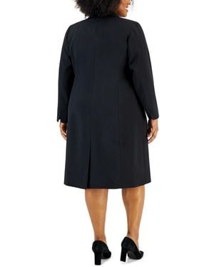 Le Suit Crepe Topper Jacket Sheath Dress Suit Set in Black Lyst