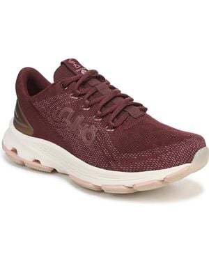 Ryka Devotion X Lace Up Walking Sneakers - Purple