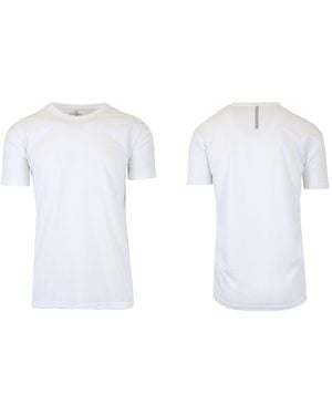 Galaxy By Harvic Short Sleeve Moisture-wicking Quick Dry Performance Tee - White