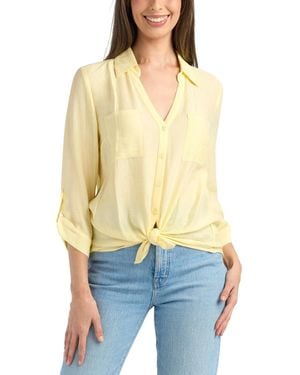 Bcx Button-up Collared Shirt - White