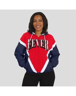 WEAR by Erin Andrews Blue/red Indiana Fever Color Block Full-zip Windbreaker Jacket