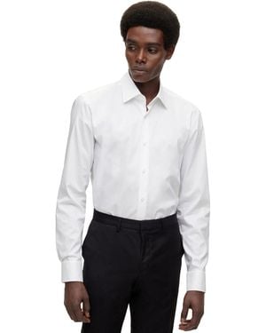 BOSS Boss By Easy-iron Slim-fit Dress Shirt - White