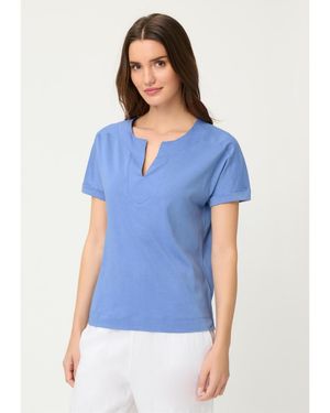 Olsen Mixed Media T-shirt - Blue