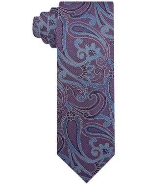 Steve Harvey Van Heusen All-over Paisley Tie - Blue