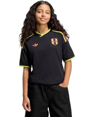 adidas Big Boys And Girls Peru National Team 2026 Away Replica Jersey - Black