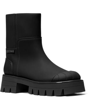 Michael Kors Michael Sydra Flat Round Toe Booties - Black