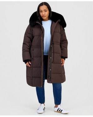 Steve Madden 3/4 Ff Anorak Puff - Blue