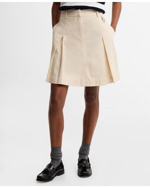 Barbour Aylesby A-line Mini Skirt - Natural