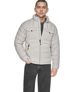 Levi's Stretch Quilted Packable Jacket - Gray