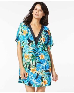Coco Reef Raya Printed Cover-up Swim Dress - Blue