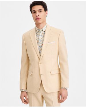 BarIII Slim-fit Linen-blend Suit Separates Jacket - Natural