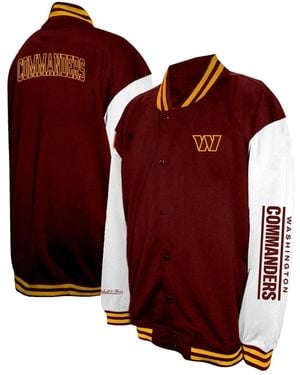 Profile Washington Commanders Big Tall Full-snap Varsity Jacket - Red