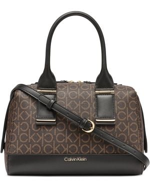 Calvin Klein Jett Small Logo Satchel - Black