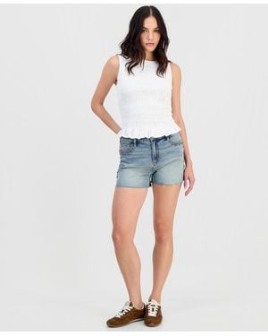 And Now This Petite Boat Neck Sleeveless Top - Blue