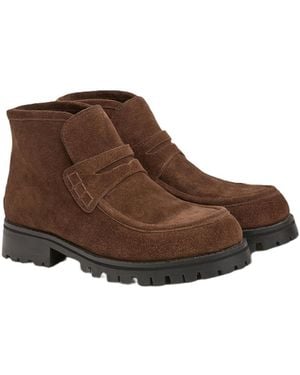 Celtic & Co. Celtic And Co. Chunky Hi Top Loafer Shoe - Brown