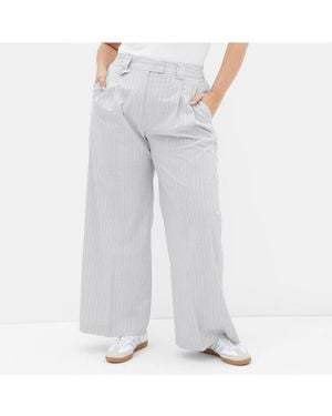 City Chic Plus Size Jazmin Straight Pant - White