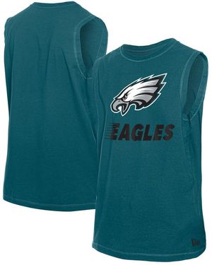 KTZ Midnight Philadelphia Eagles Leisure Collection Tank Top - Green