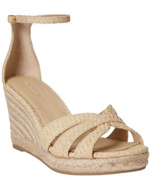 Ralph Lauren Nellie Espadrilles Wedge Sandals - Natural