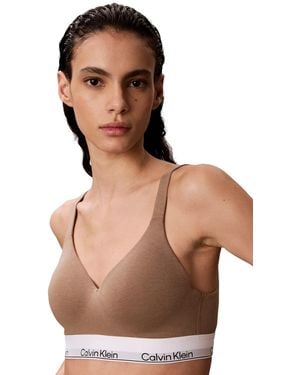 Calvin Klein Full Coverage Lift Bralette - Brown