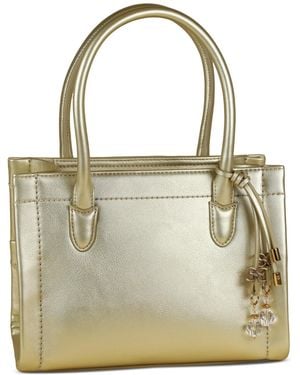 Sam Edelman Holiday Bottom Embossed Small Satchel Bag - Metallic