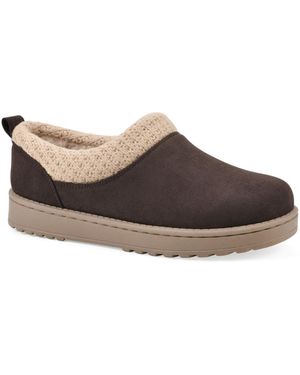 White Mountain Iceboat Slip-on Clog Slippers - Brown