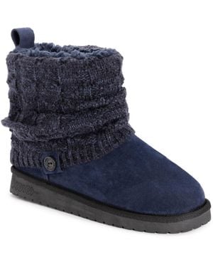 Muk Luks Laurel Booties - Blue