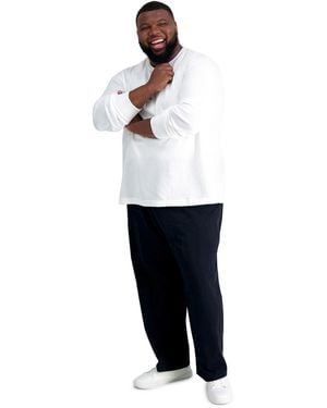 Haggar Big & Tall Iron Free Premium Khaki Classic-fit Flat Front Pant - Black