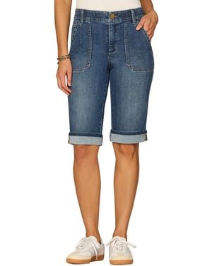 Democracy High Rise Bermuda Short - Blue