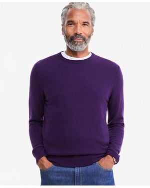 Club Room Crewneck 100% Cashmere Sweater - Purple