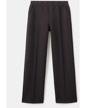 Mango Seam Detail jogger Pants - Brown