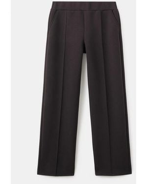 Mango Seam Detail jogger Pants - Brown