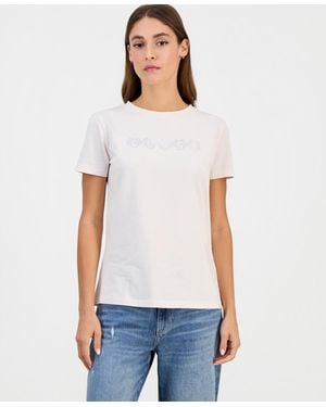Guess Lunita Crewneck Short-sleeve T-shirt - White