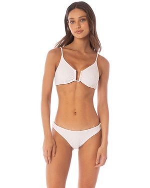 Maaji Sea Blue Bia Bikini Top - White