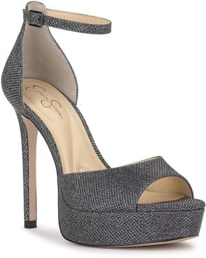 Jessica Simpson Sohilea Two-piece Platform Dress Sandals - Metallic