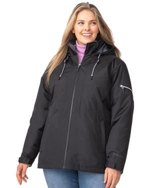Free Country Plus Size Back Of Bell 3-in-1 Systems Jacket - Gray