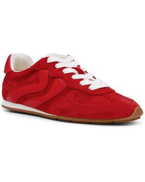 Steve Madden Abbi Lace-up Sneakers - Red