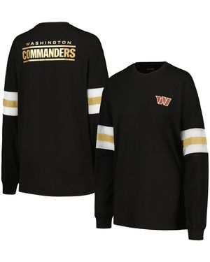The Wild Collective Washington Commanders Long Sleeve T-shirt - Black
