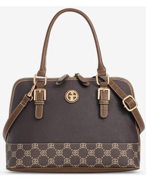 Giani Bernini Medium Monogram Crossbody Domed Bag - Multicolor