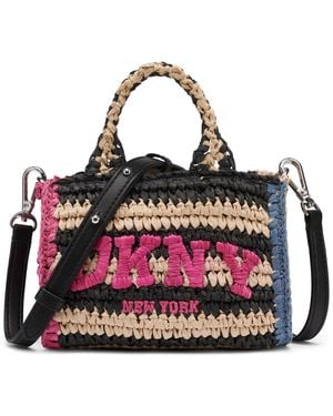 DKNY Hadlee Mini Woven Crossbody Bag - Red