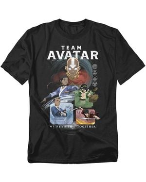 Avatar: The Last Airbender Big & Tall Team Avatar In This Together T-shirt - Black