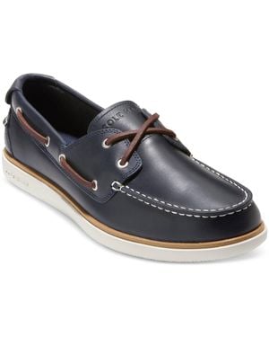 Cole Haan Grandprã ̧ Windward Boat Shoes - Blue