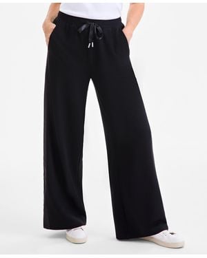 Style & Co. Luxfleece Knit Drawstring-waist Pants - Blue