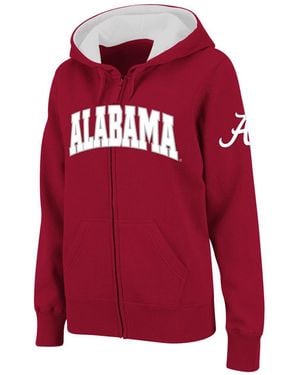 Stadium Athletic Alabama Tide Arched Name Full-zip Hoodie - Red